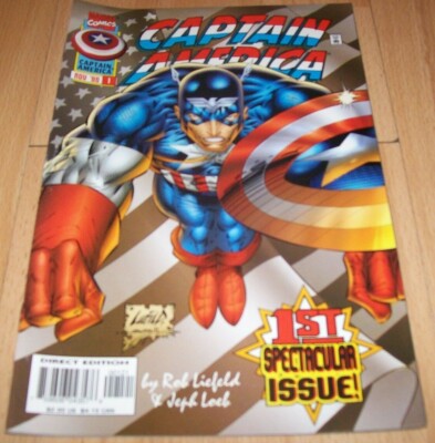 Captain America #1.Variant 1st Rikki Barnes..Published Nov 1996 by Marvel