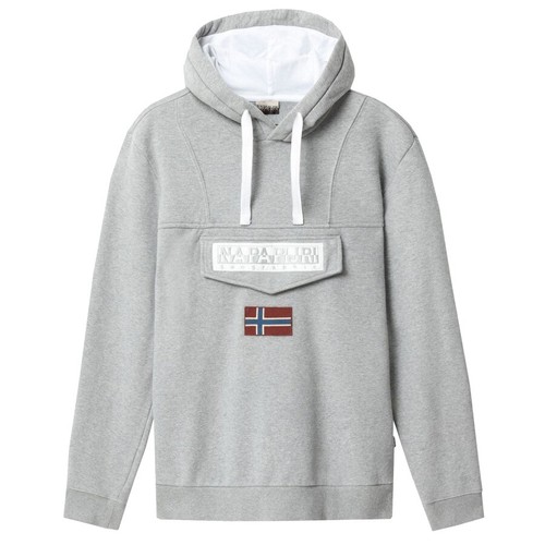 Napapijri FELPA CAPPUCCIO BURGEE N0YI7C160 Grigio mod. N0YI7C160 | eBay