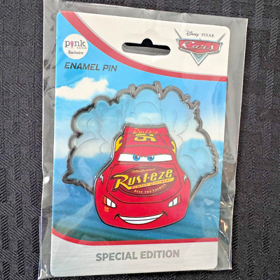 Disney Pink A La Mode Pixar Cars Lightning McQueen 3'' JUMBO Pin on Pin /300