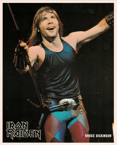 Bruce Dickinson IRON MAIDEN Authentic 1980s 8x10 Photograph Bild #4409 - Bild 1 von 2