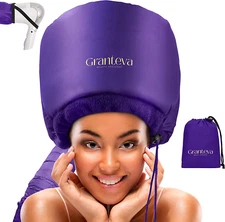 Bonnet Hair Dryer W/A Headband Integrated That Reduces Heat around Ears & Neck -