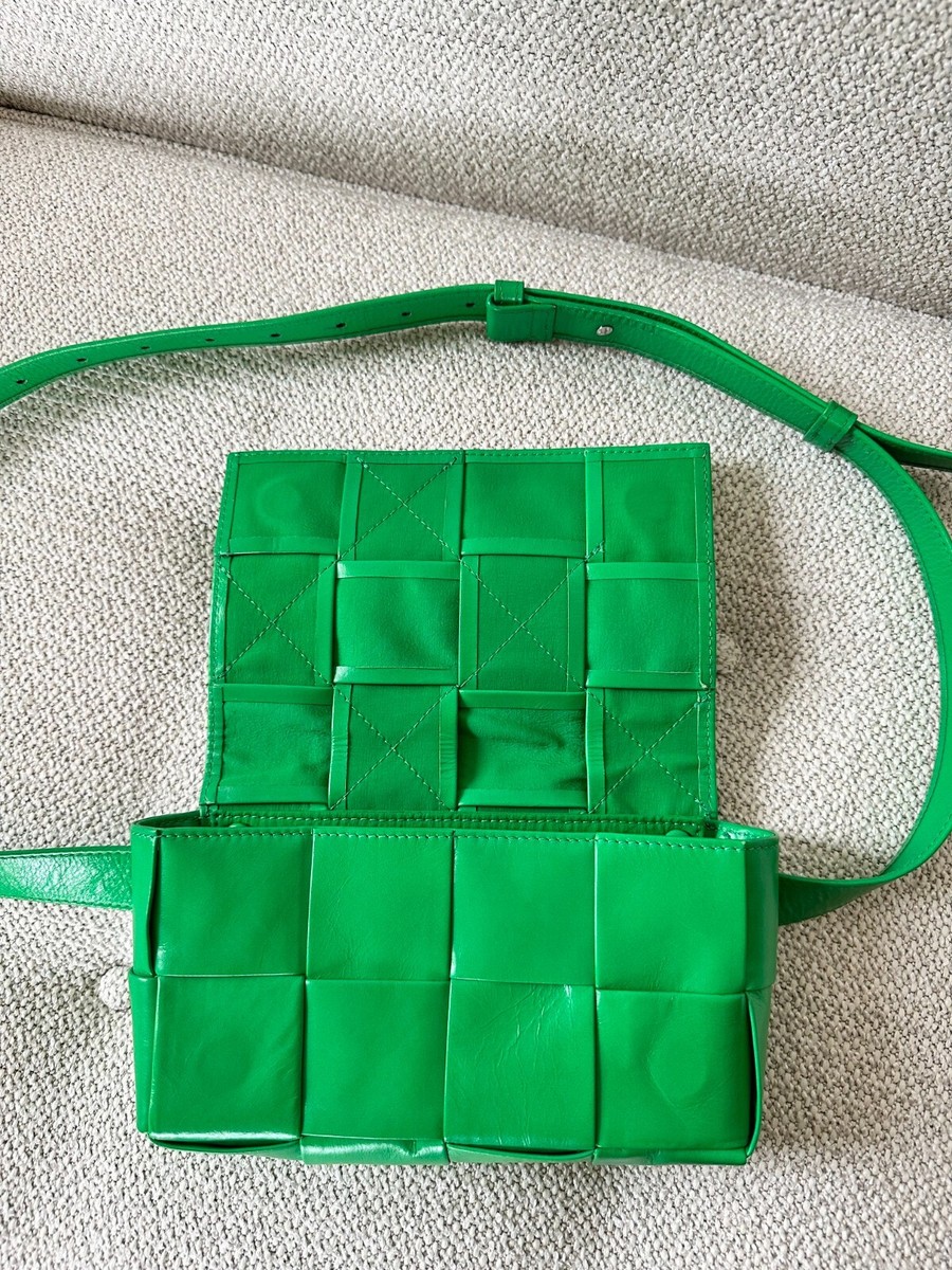 Bottega Veneta Mini Intreccio Cassette Belt Bag Green | eBay Bottega Veneta Mini Intreccio Cassette Belt Bag Green | eBay