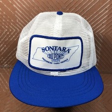 Gorra de camionero de malla parche vintage DuPont Old Hickory TN Sontara hecha en EE. UU. SnapBack