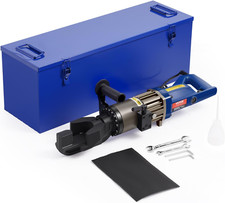 Portable Electric Hydraulic Rebar Bender 1500W, Bends 3/4" in 4 Secs