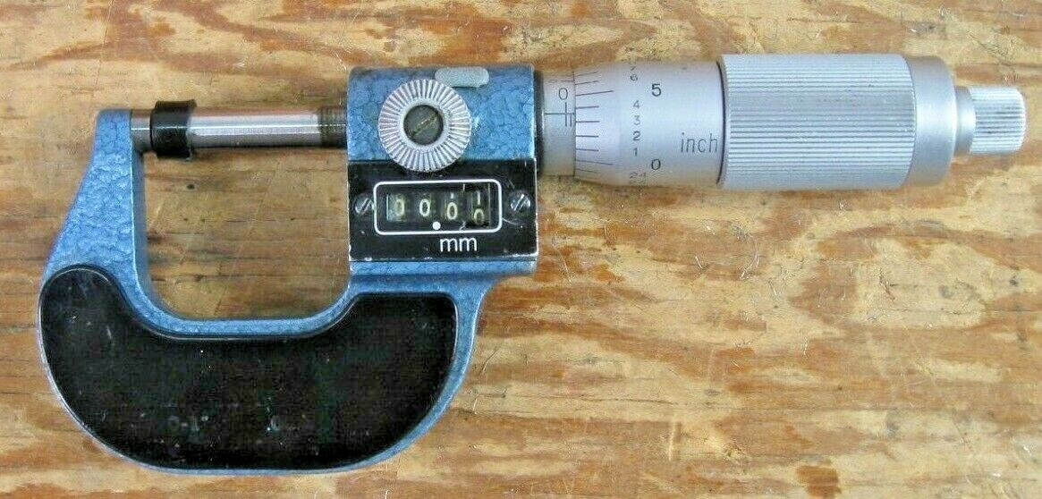 Mitutoyo Craftsman 38666 Hybrid Micrometer English (Analog) & Metric