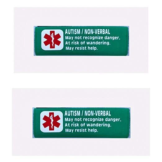 Paquete de 2 fundas de arnés de asiento de auto de alerta médica no verbal para autismo - CUALQUIER COLOR Foto 4 de 4