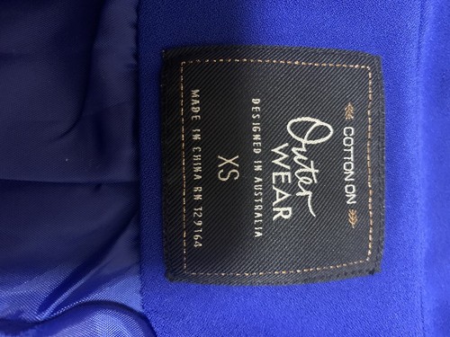 Cotton On Bolero Jacket Blue Size XS - Picture 6 of 8