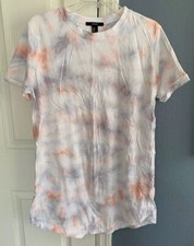 FOREVER 21 Short Sleeve Blush Orange TIE DYE T-Shirt Dress Size M