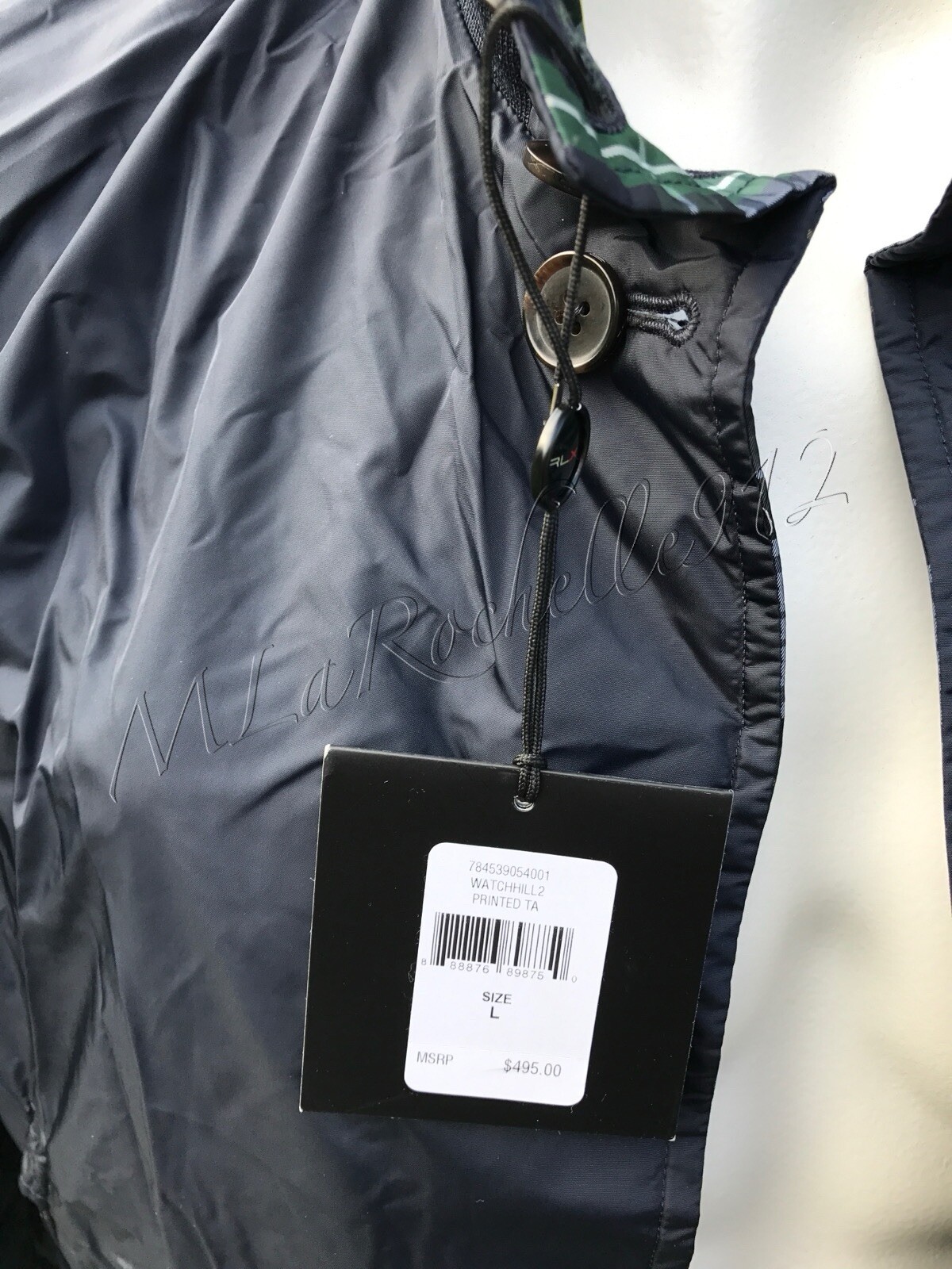 $500 Ralph Lauren RLX WATCHILL Plaid & Navy Reversible Jacket ~RARE image 5