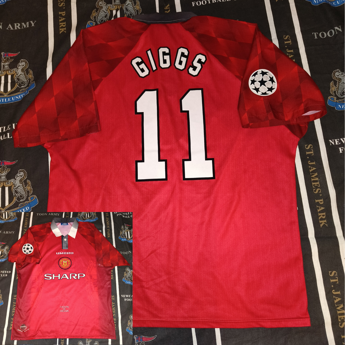 Manchester United Home Football Shirt Jersey 1996 1997 1998 Umbro