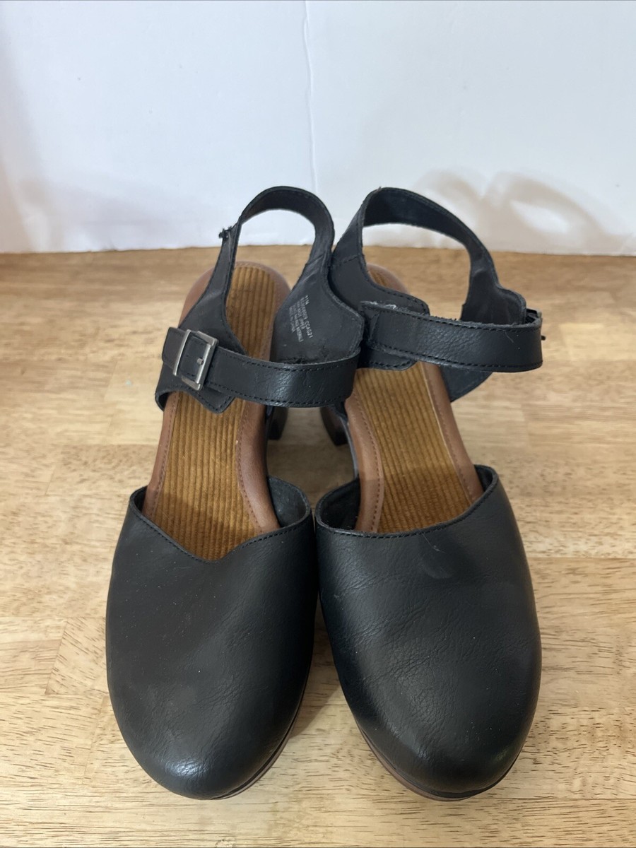 Women's, Natasha Clog Black Woman Closed Toe Buckle Mule