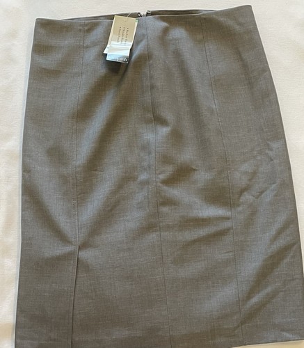 Evan Picone Gray Lined Skirt Women's Career Skirt Size 8 Polyester NWT