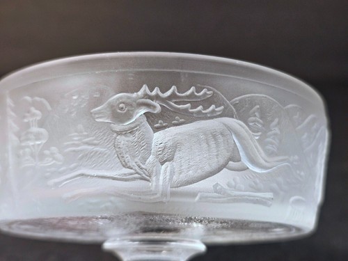 Westward Ho or Pioneer Champagne or Sherbet Frosted & Clear by L G Wright Glass - Picture 4 of 7