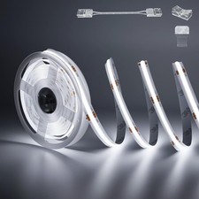 PAUTIX COB LED Strip Light 32.8ft/10m 5040LEDs White 6000K,High Lumen Flexibl...