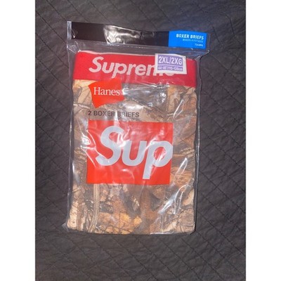 Supreme Hanes Realtree Boxer Briefs 2 Pack Mens 2XL XXL Tree Camo