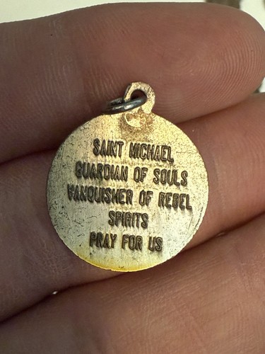 Vintage Medaille Anhänger Anfang 1900 Katholisches Kreuz / Anhänger 10 Stück - Bild 3 von 20