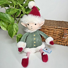 Jellycat Medium Leffy Elf - With Tags Retired Christmas Soft Toy Plush Festive