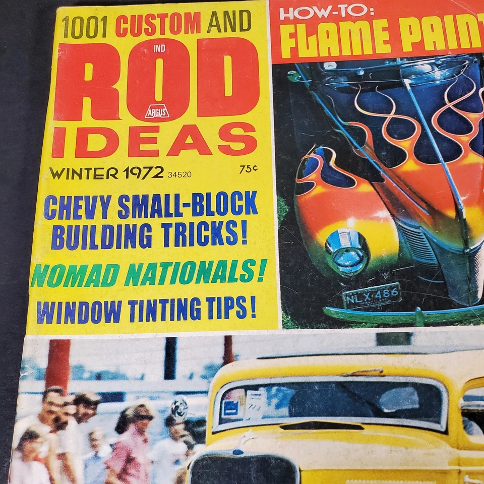 1001 Custom and Rod Ideas Magazine Winter 1972 Chevy Small Block Hot Rod Nomad - Image 2 of 4