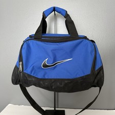 Nike Duffle Bag Blue Black Brasilia Training Bag Light weight Gym Bag