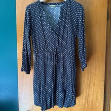 Dot Patterned Loft Dress Size Small