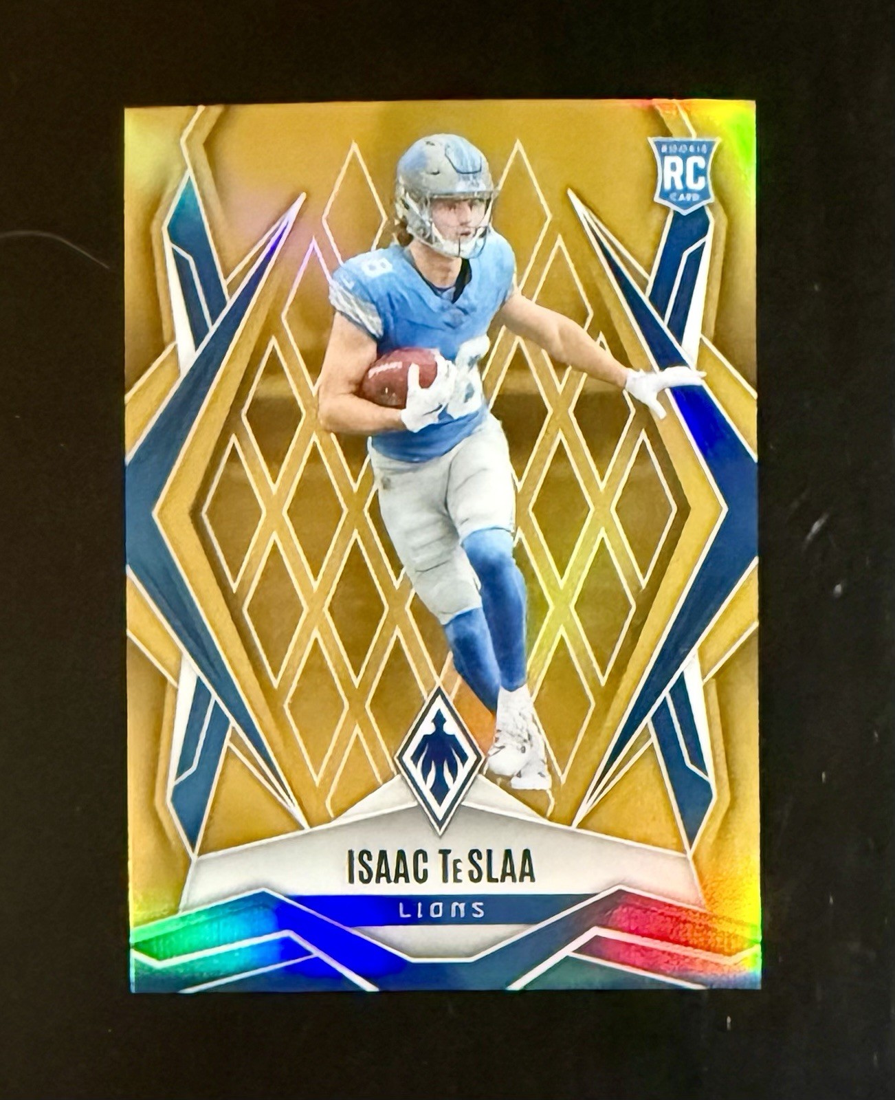 2025 Panini Phoenix #189 Isaac TeSlaa Gold Parallel /10 Rookie RC Lions