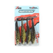 Zman Soft Bait SwimmerZ 4-Inch 4/Pack Gold Rush (6251)