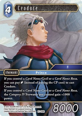 Ceodore [Final Fantasy TCG] Trading Card - SQUARE ENIX [NEAR MINT] 21-108R