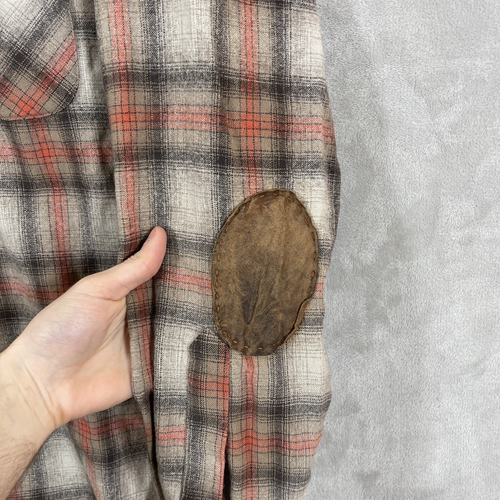 Pendleton Shadow Plaid Loop Collar Board Shirt Me… - image 10