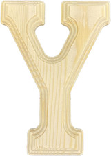 Pine Wood Beveled Wooden Alphabet Letters for Arts  Crafts, Decorations and DIY