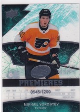 18/19 UD ICE MIKHAIL VOROBYEV PREMIERES RC SP ROOKIE /1299 #61