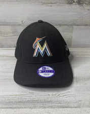 MLB MIAMI MARLINS New Era 9Forty ADJUSTABLE Hat Black Youth One Size NWT