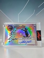 🔥2025 ADRIAN BELTRE Leaf Metal Happy Holidays AUTOGRAPH 1/5 SSP AUTO Rangers