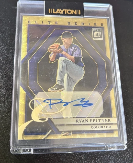 2022 Panini Optic Elite Series Ryan Feltner ESS-RF 1/1 Autograph (AU) CO Rockies