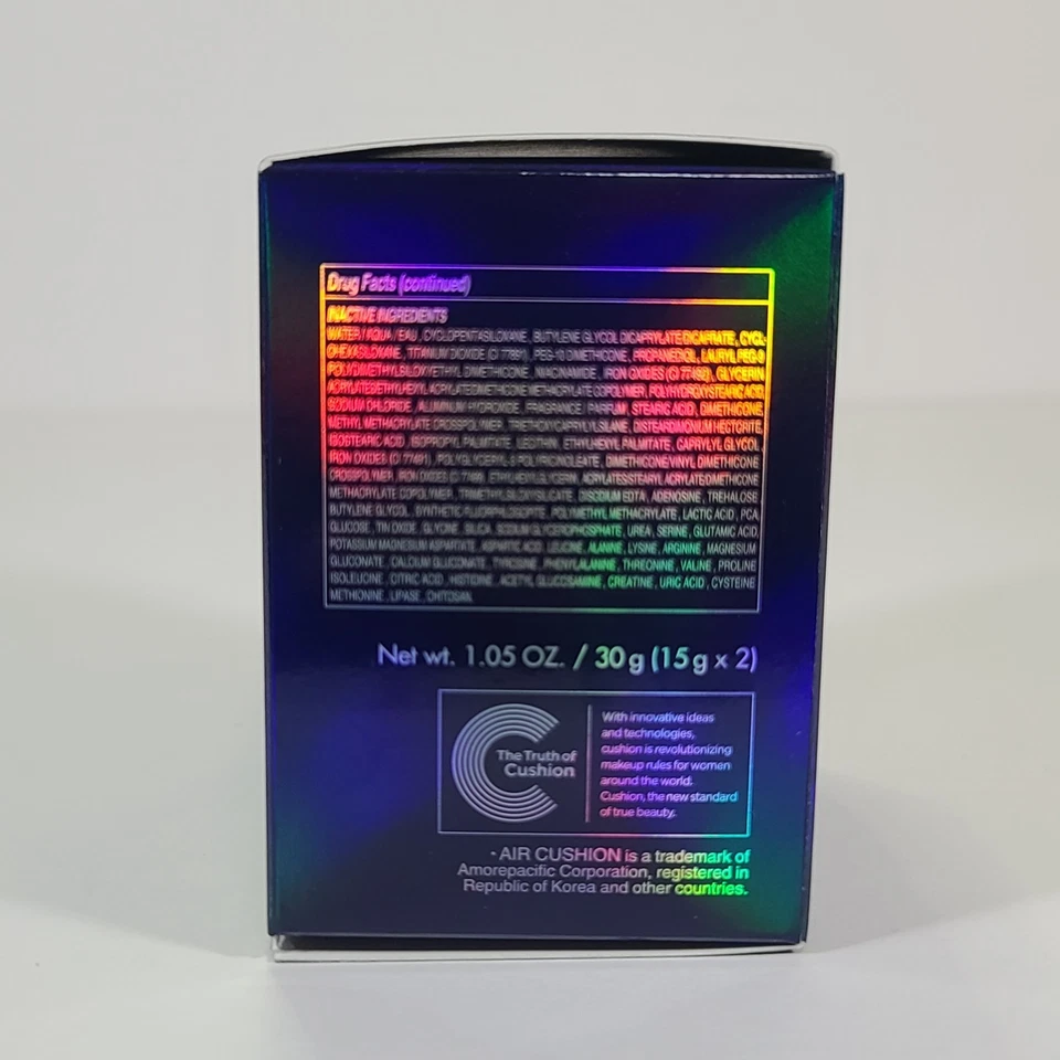 IOPE Air Cushion Cover 23 Beige Foundation SPF 50+ Sunscreen 1.05oz EXP 11/2025 - Image 2 of 4