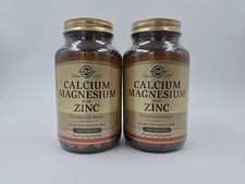 Image of 2 X 100, Solgar® Calcium Magnesium Plus Zinc Tablets - Pack of 200