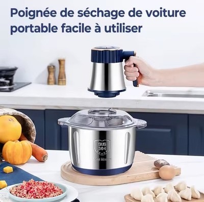 New Electric Meat Grinder StainlessSteel Food Processor Chopper Kitchen Utensils