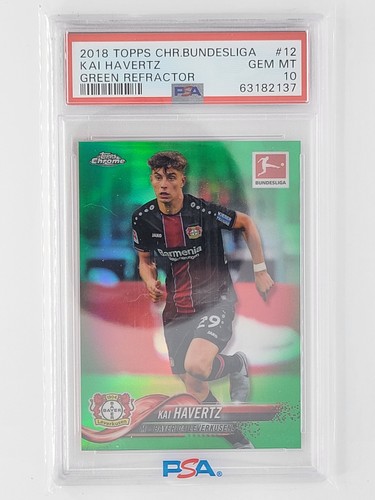 Kai Havertz [Green Refractor] #12 2018 Topps Chrome Bundesliga card