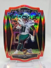 2020 Panini Select Denzel Mims RC Die-Cut Red Prizm #163 New York Jets 