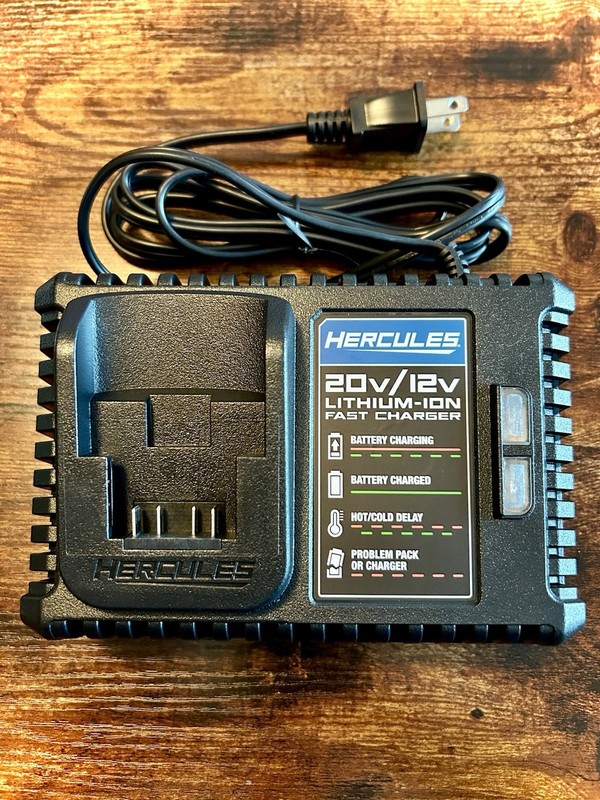 *NEW* Hercules 20v/12v 4 Amp Multi Voltage Power Tool Battery Fast Charger