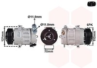 Van Wezel Kompressor, Klimaanlage FüR Opel