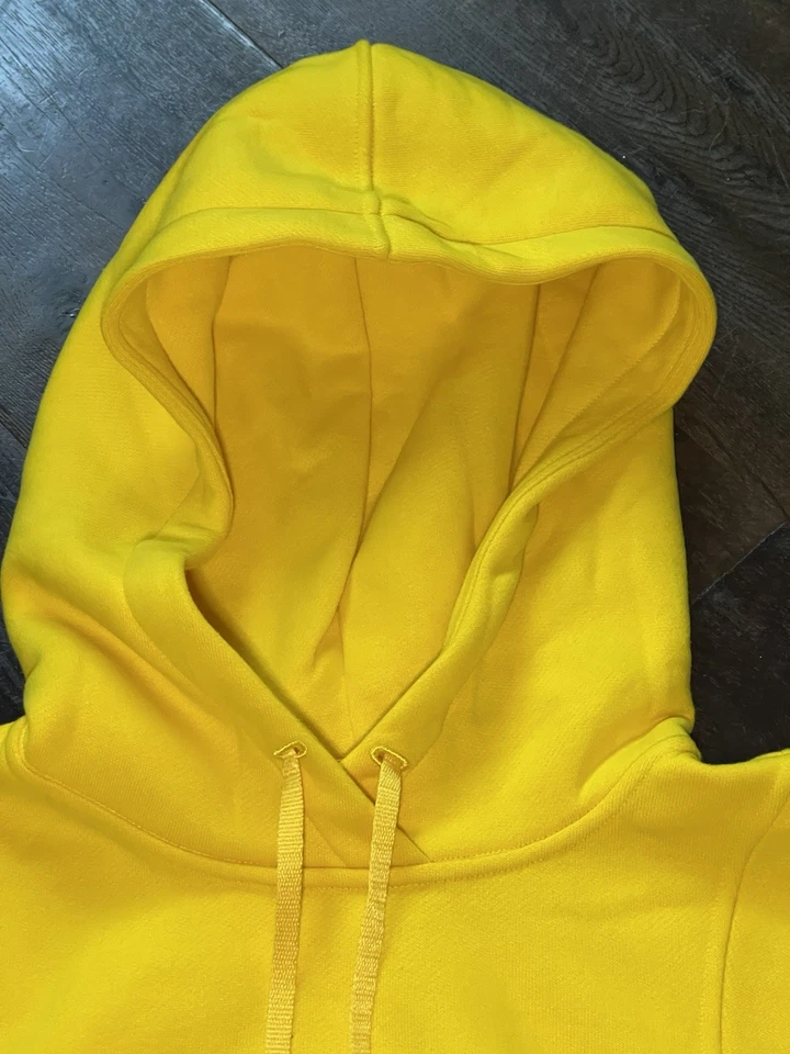 NUEVO CON ETIQUETAS Lululemon Sudadera con Capucha de Vellón Calce Relajado Talla 4/S Amarillo Maíz Buceo Longitud Reg $108 Foto 2 de 4