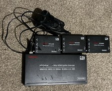 Labgear HDXS450K 4-Way HDMI Splitter Extender Kit 4K/60 HDR – Used