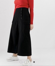 ASOS DESIGN Curve chino trouser with wide leg and pockets