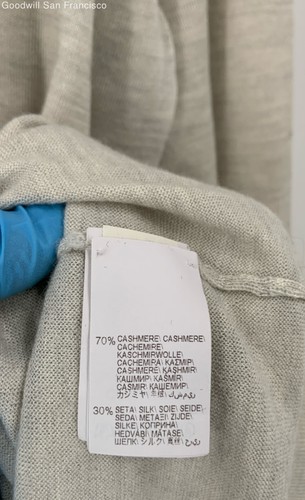 Brunello Cucinelli Italy Gray Cashmere Blend Pullover Mens Sweater Size 54 - Picture 5 of 7