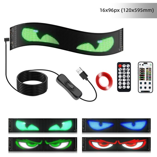 LED Matrix Pixel Panel USB 5V Flexible Addressable RGB Pattern Scrolling Display - Picture 24 of 25