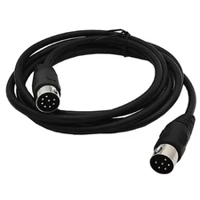 1.8m MIDI 8 Pin Din Male To DIN 6 Pin Male Audio Data Signal Adapter Cable