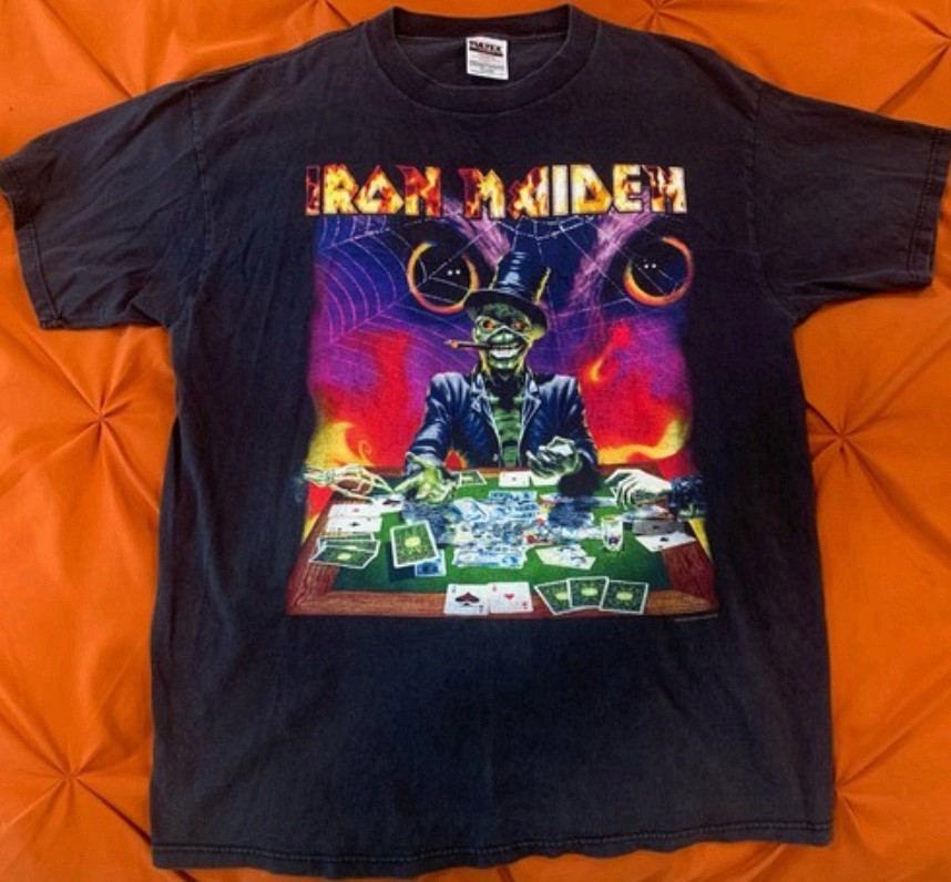 Iron Maiden Virtual World Tour 1998 Heavy Metal Graphic Unisex T