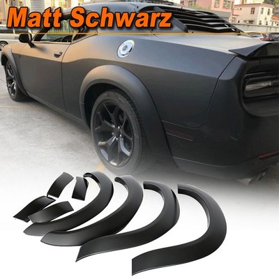 Für Dodge Challenger Coupe Matt Schwarz Kotflügel Verbreiterung Radlauf Leisten