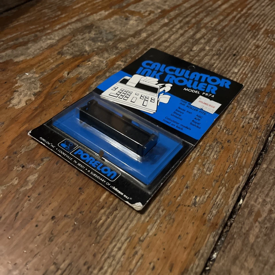 Porelon Calculator Ink Roller Model PR-74New, worn package! NOS rare - Image 3 of 4