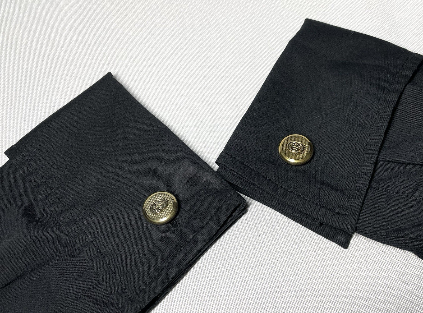 Auth [Rare] Gucci Cufflinks Interlocking G double… - image 16